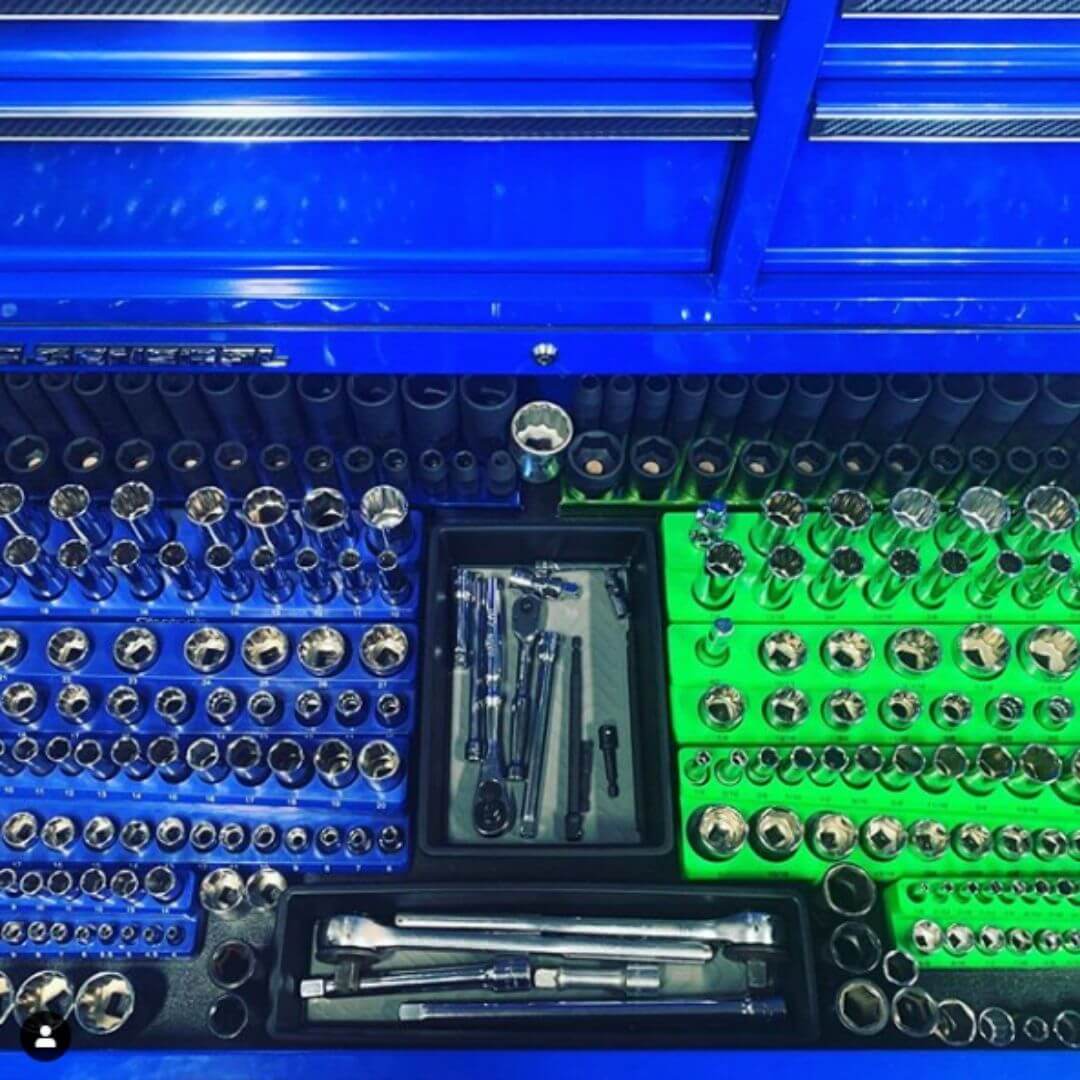 2-Row Magnetic Socket Holders