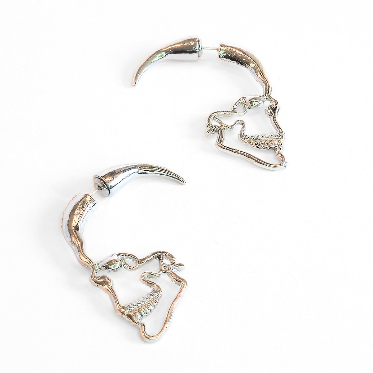 Spiked Skull Earrings