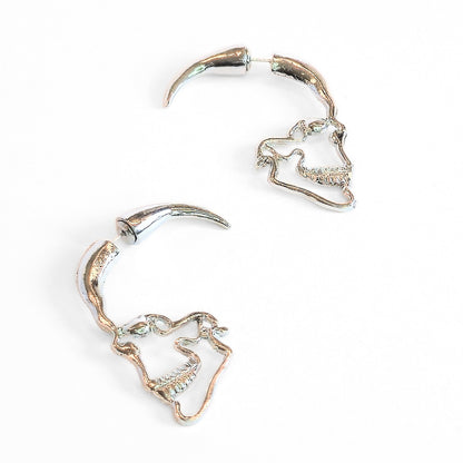 Spiked Skull Earrings