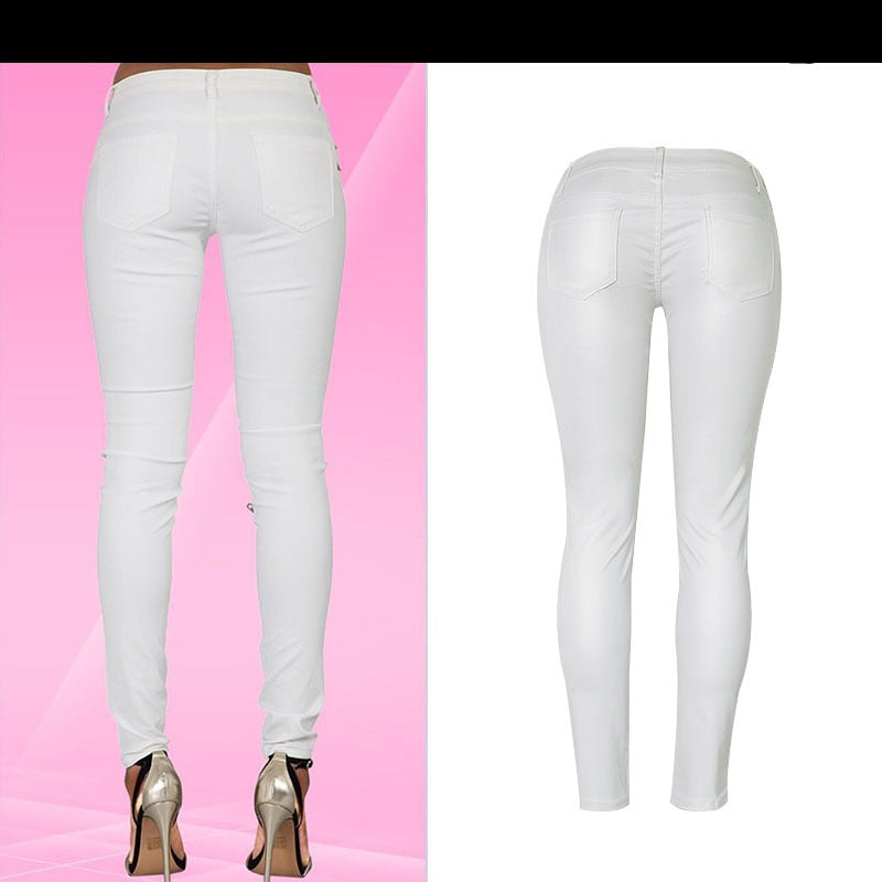 Ivory Zip Low Waist Pants