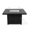 Aluminum Propane 42" Square Outdoor Fire Pit Table