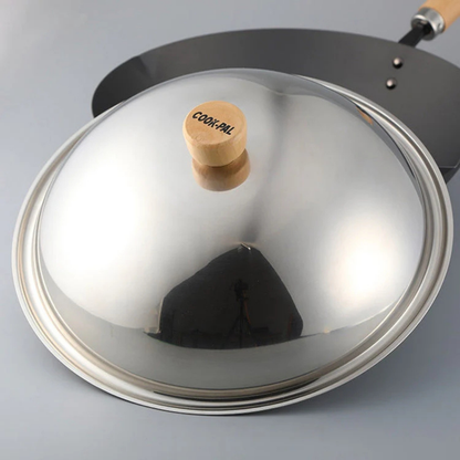 YOSHIKAWA COOK-PAL REN 30CM STAINLESS STEEL LID