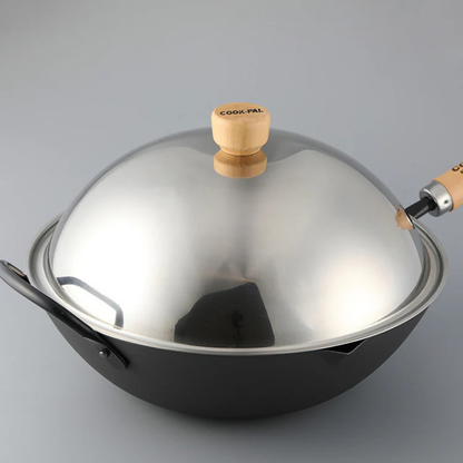 YOSHIKAWA COOK-PAL REN 30CM STAINLESS STEEL LID