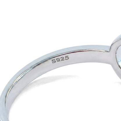 Sterling Silver Rose Gold Infinity Heart Ring