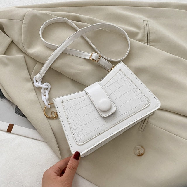 Link & Leather Strap Bag