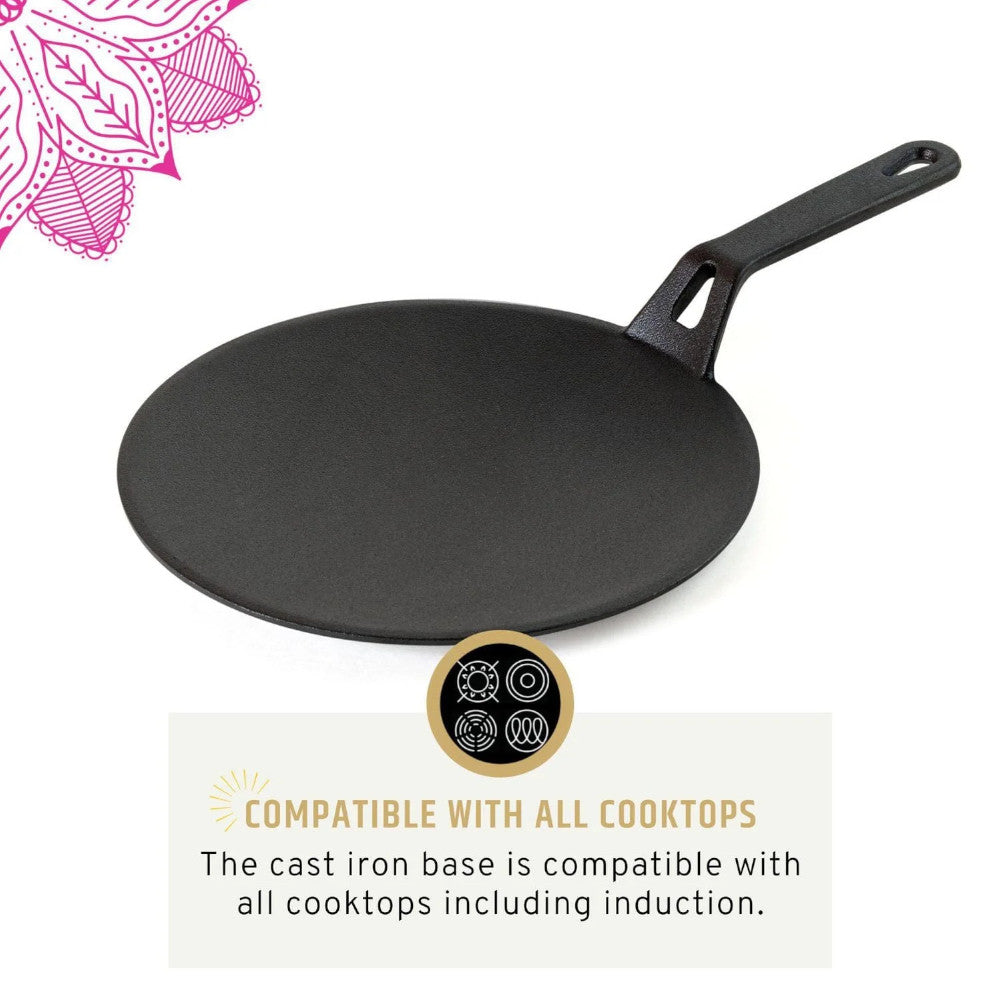 MAHARAJA T211T02 Cast Iron Tawa 26CM