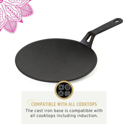 MAHARAJA T211T02 Cast Iron Tawa 26CM