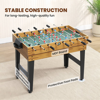 48 in 13-in-1 Combo Multi Game Table with Foosball, Pool, Hockey and More for Adults, Light Walnut