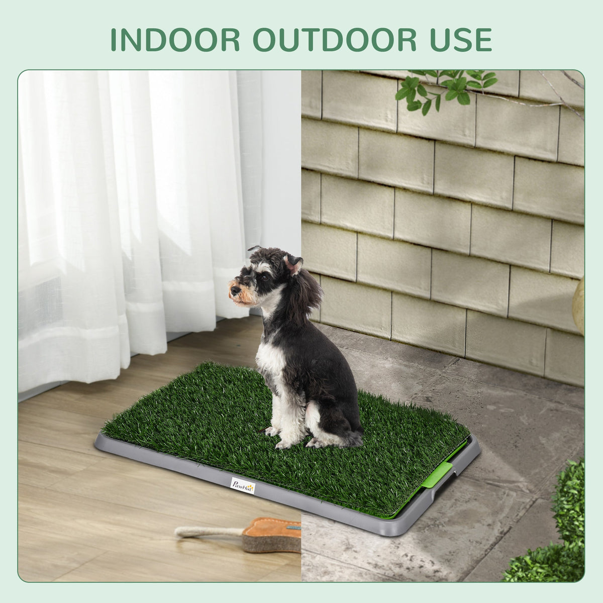 Artificial Grass Pee Pad for Dogs Potty Training, 26" x 16", 2 Packs, Green