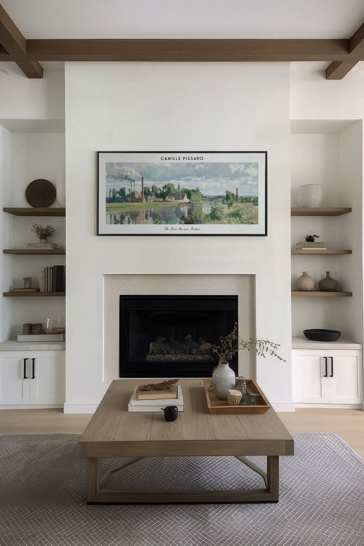 THE RIVER OISE, Oeuvre sur toile étiré