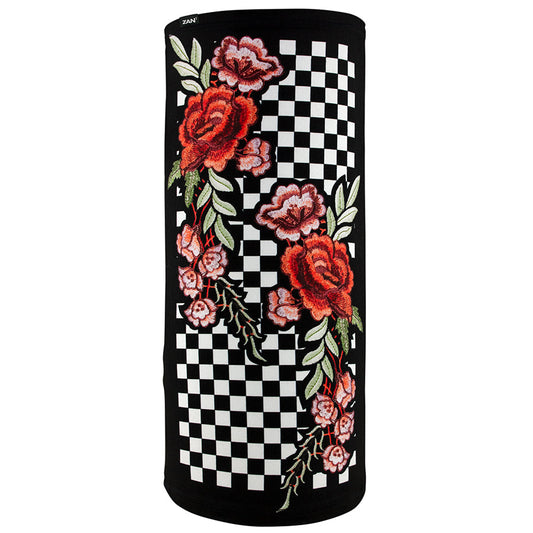 ZANheadgear Floral Checkered Motley Tube