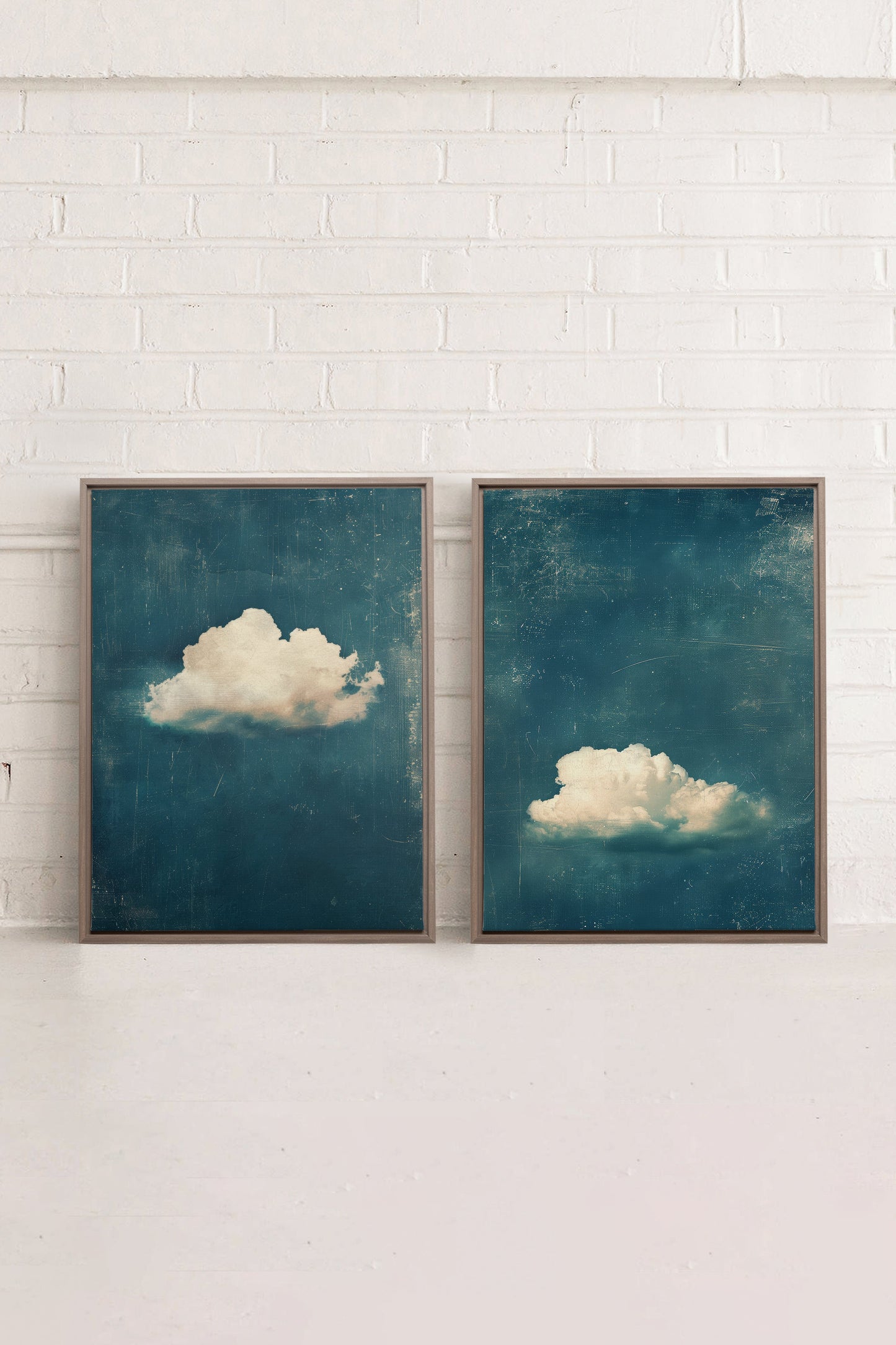 TWILIGHT BLUE SET (2 Oeuvres sur toile étirée)