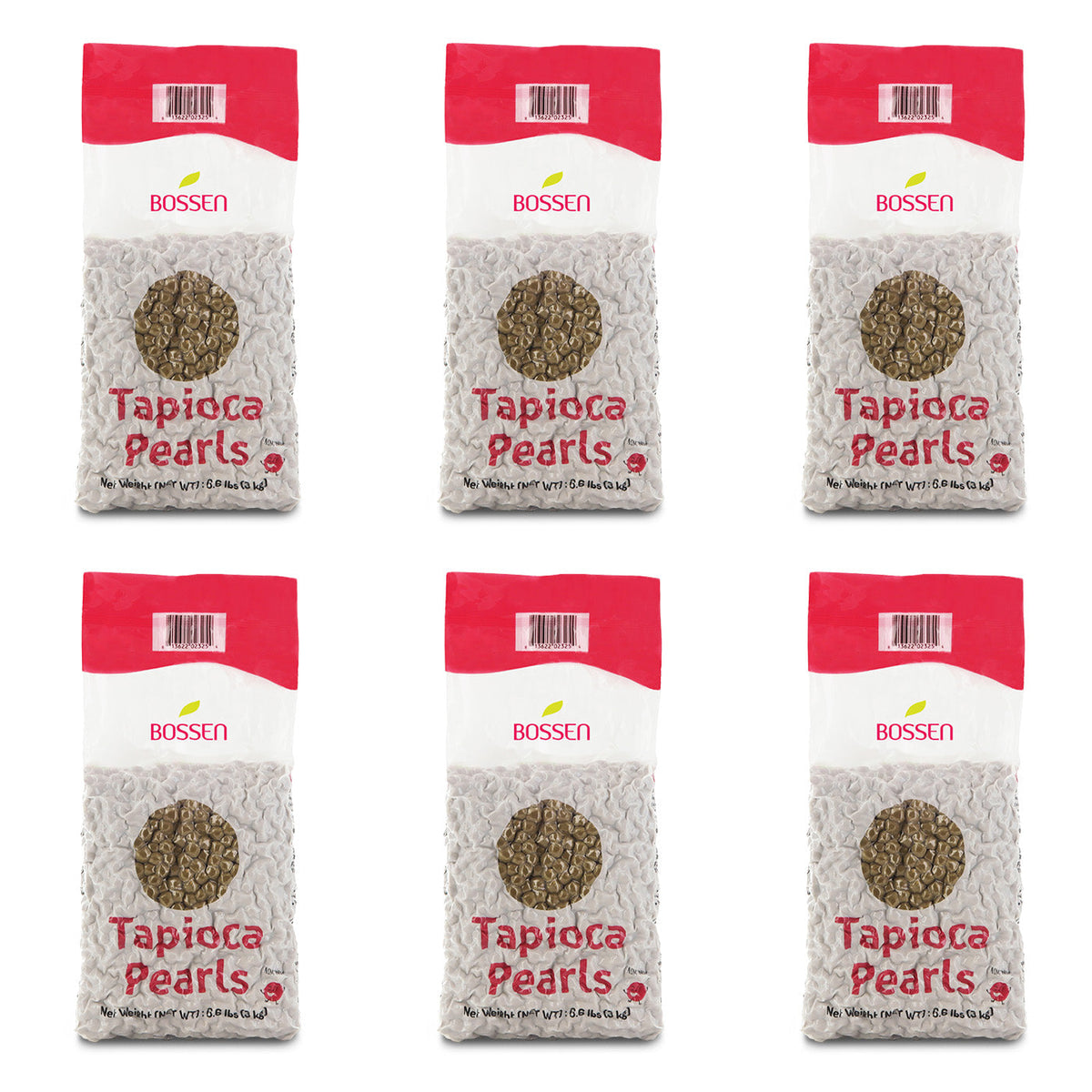 Tapioca Pearls Boba - Bossen Boba (3kg) | Case of 6 Bags | 60 Cases to a Pallet | Tapioca Pearls Foodservice Canada | Ships Free Within Canada on Orders Above CAD $199