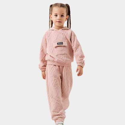 Pocket Design Girls Casual Set