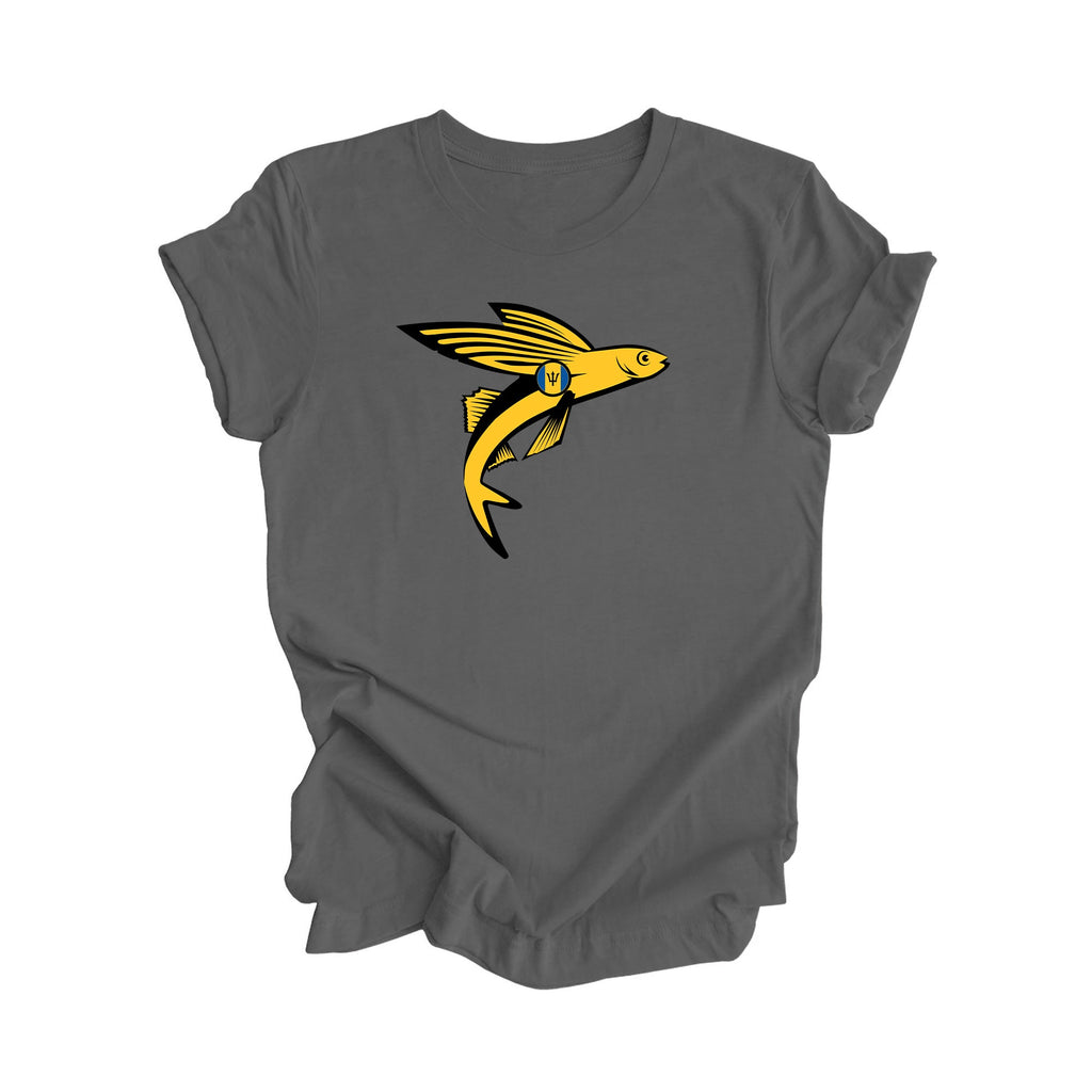 The Flying Fish Barbados - Bajan, Barbadian Gift T-Shirt, Barbados Present, National Symbol Tee Shirt, Carribean Shirt, 246 Area Code Shirt, Bridgetown Shirt, West Indies Tee - Inspired X