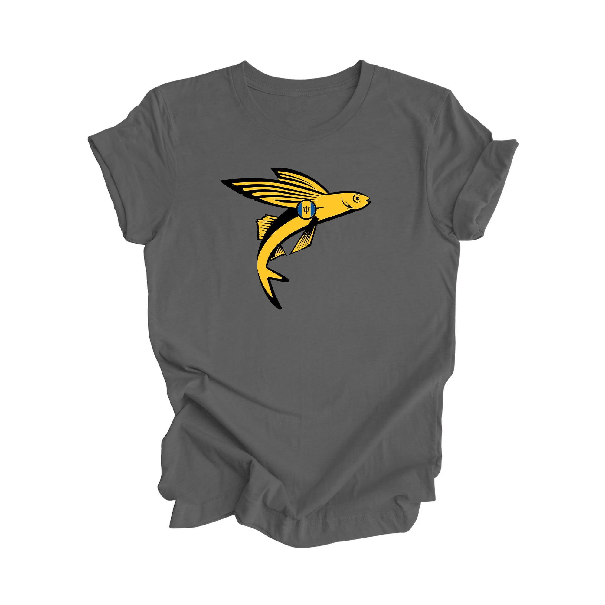 The Flying Fish Barbados - Bajan, Barbadian Gift T-Shirt, Barbados Present, National Symbol Tee Shirt, Carribean Shirt, 246 Area Code Shirt, Bridgetown Shirt, West Indies Tee - Inspired X