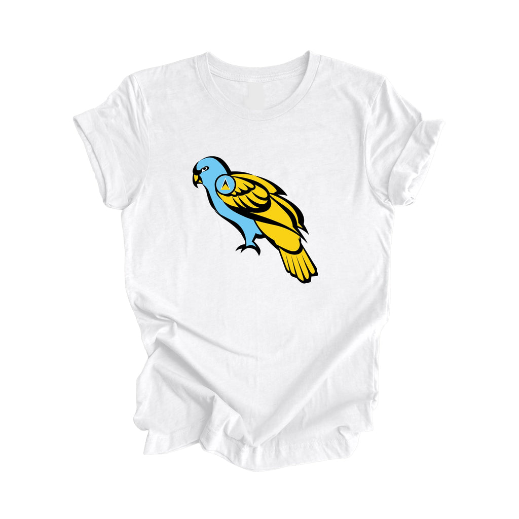 The Parrot St. Lucia - Parrot, Saint Lucia Gift T-Shirt, St. Lucia Present, National Symbol Tee Shirt, Carribean Shirt, 758 Area Code Shirt, Castries Shirt, West Indies Tee - Inspired X