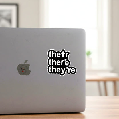 Their There They're | Vinyl Sticker