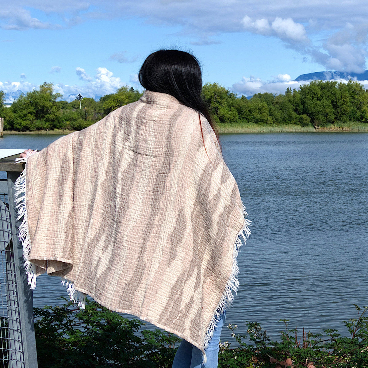 Waves: Wearable Throw 2 Colors
