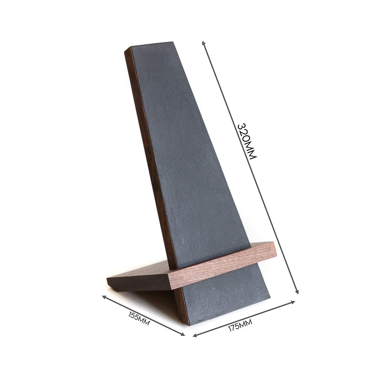 Black Leather Tilt Stand