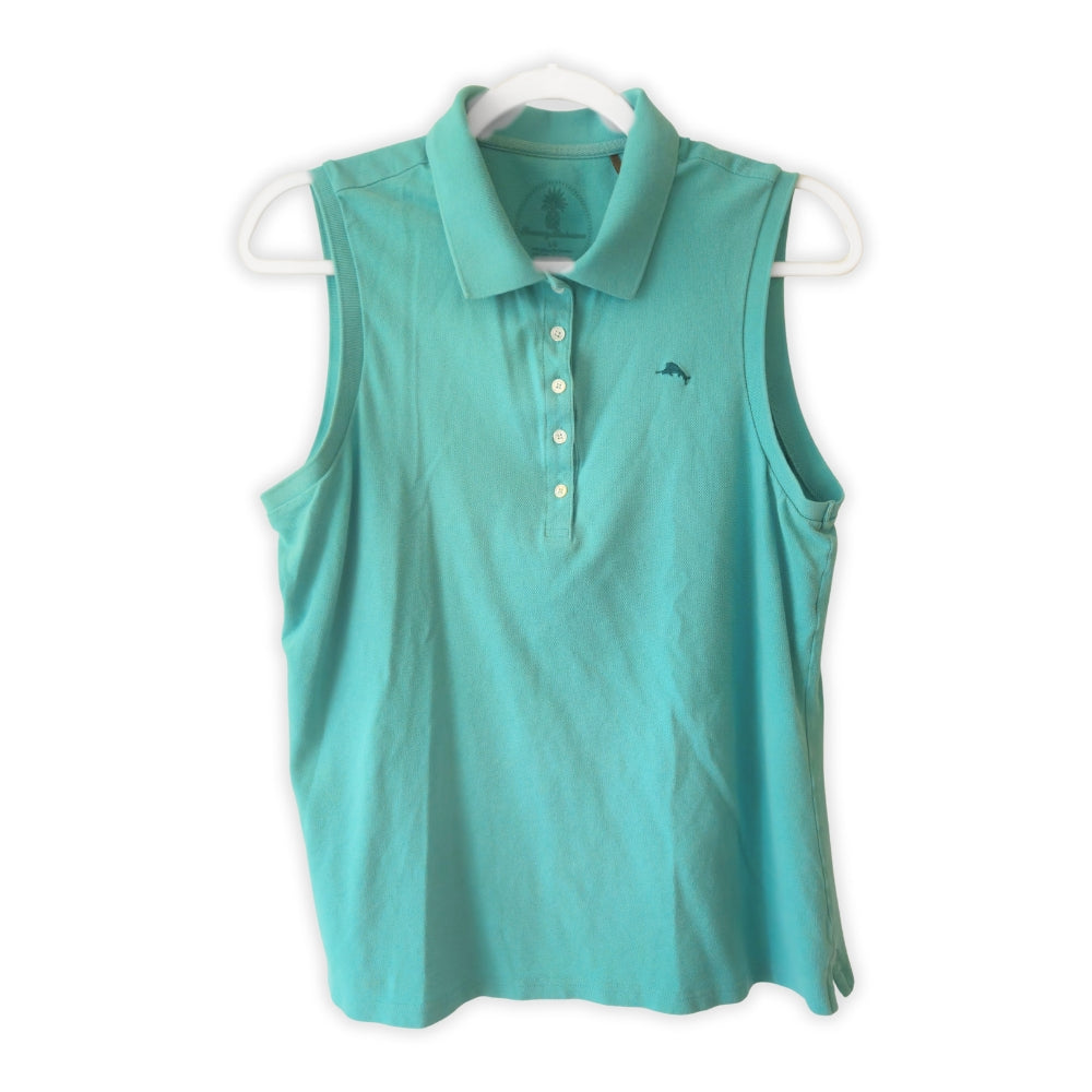 Women's Tommy Bahama Women's Classic Paradise Sleeveless Polo [L]