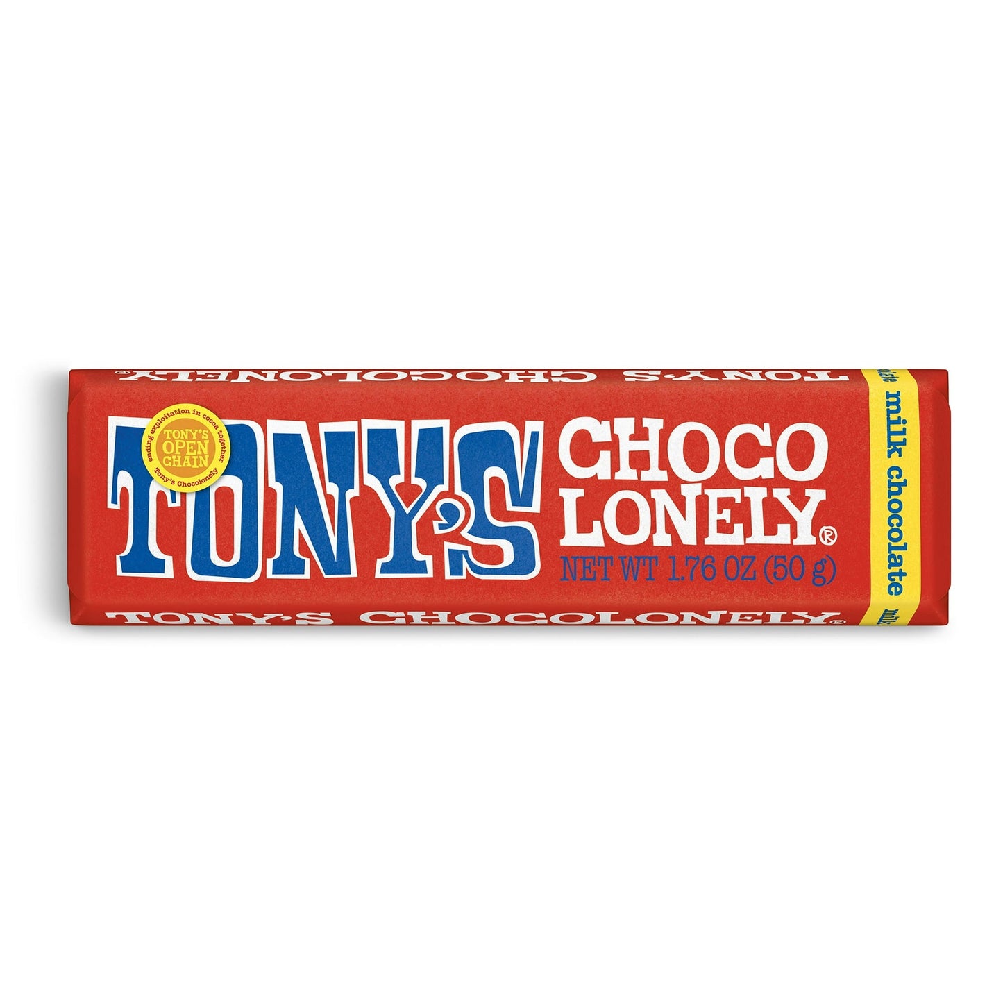 Tony's Chocolonely Milk Chocolate Bar, 50g