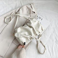 Twist Strap Ruffle Bag