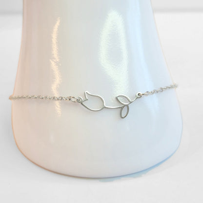 Tulip Anklet (Silver)