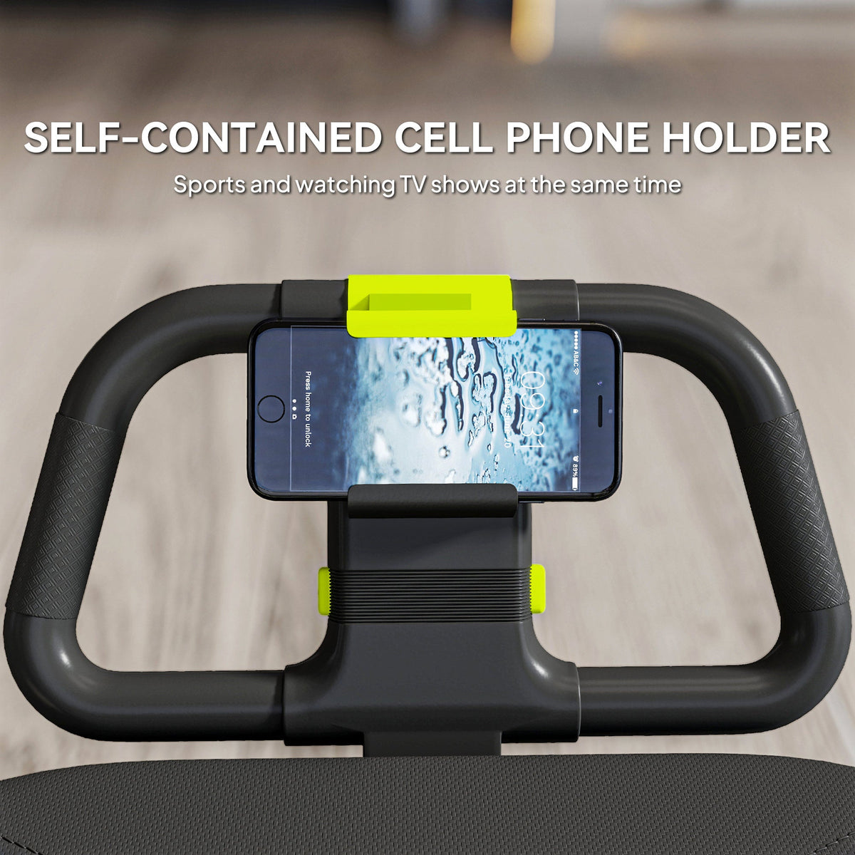 Ab Wheel Roller, Automatic Rebound Abdominal Wheel, Core Training Equipment with Phone Holder and Foldable Handle