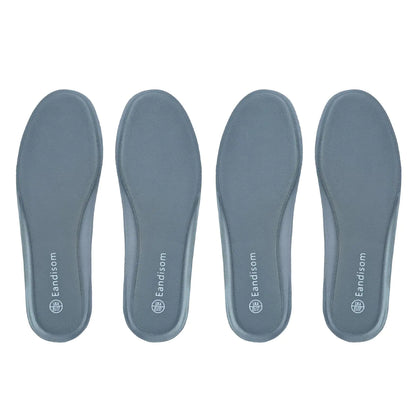 2 Pair Insoles for Women Memory Foam Insoles Comfort Shoe Inserts for Women for Boots Work Shoes Sport Running Hiking Sneaker Womens Shoes Insoles Plantar Fasciitis Insoles Grey US 9.5
