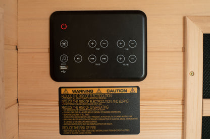 Blisspod | Vienna | Corner Spacious Far Infrared Sauna Canadian Hemlock Ultra Low EMF, 12 Heaters, 4-5 Persons