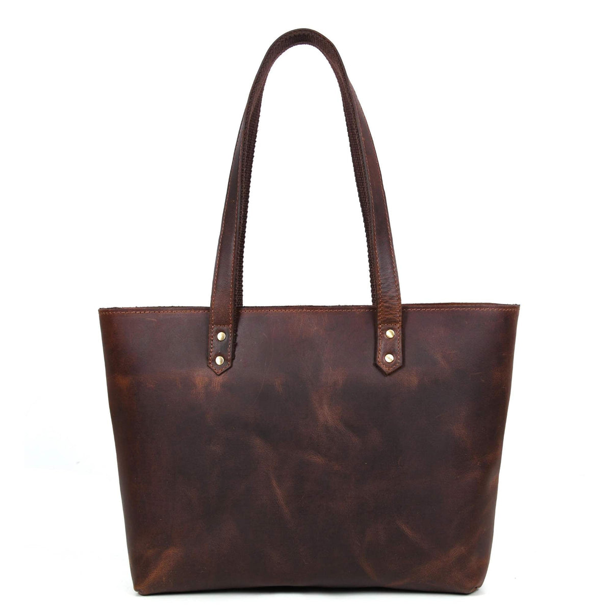 Classic Brown Leather Tote Bag