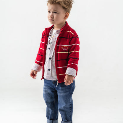 Shark Paul Boys 4PC Sweater Set