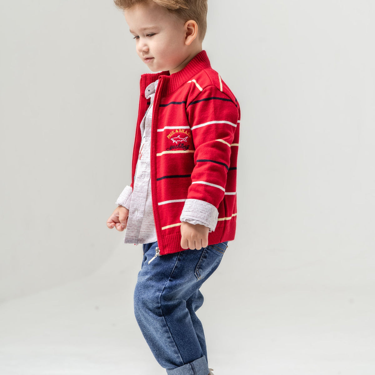 Shark Paul Boys 4PC Sweater Set