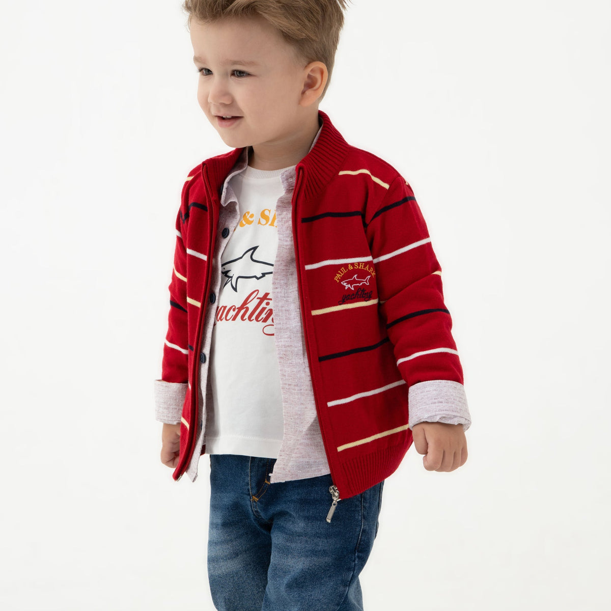 Shark Paul Boys 4PC Sweater Set