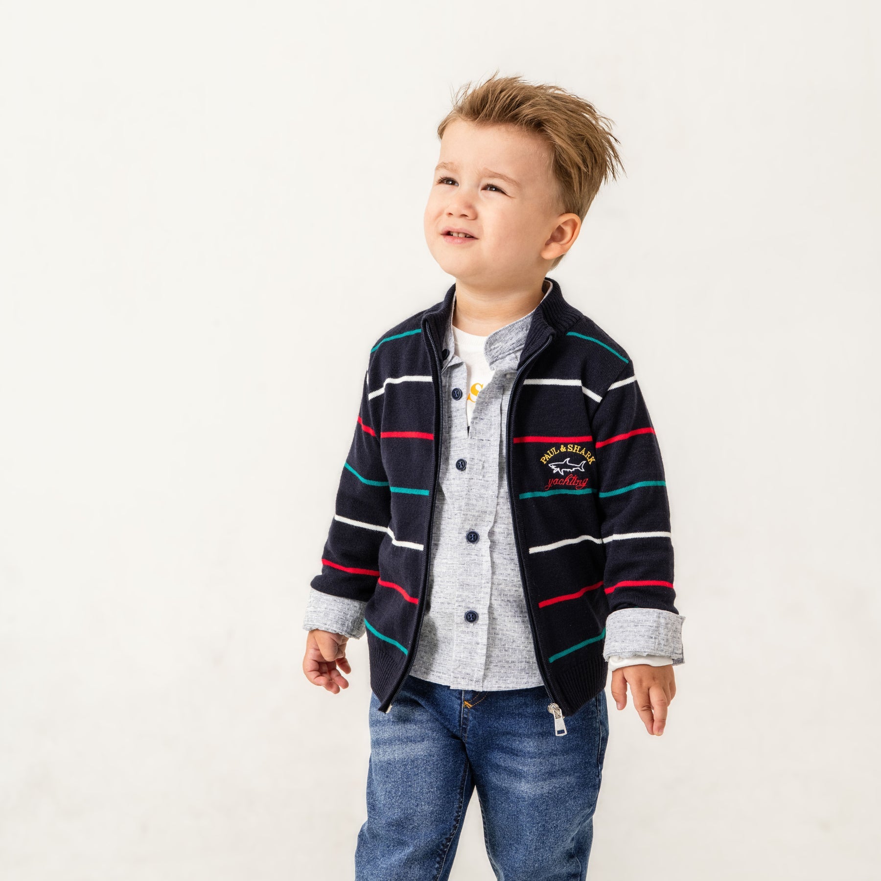 Shark Paul Boys 4PC Sweater Set