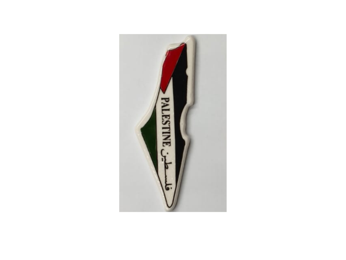 Fridge Magnet Map Ceramic Palestine