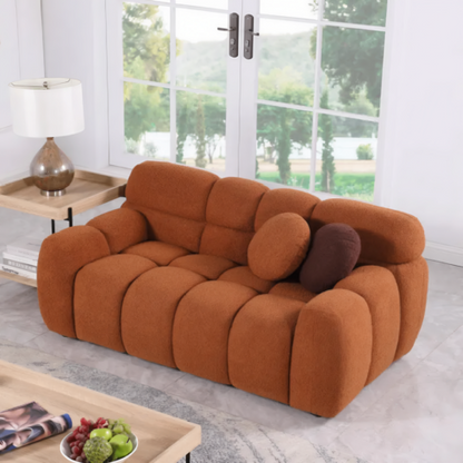 LuneluX 65" Bouclé Marshmallow Sofa-U.S. and Canadian Comfort Edition