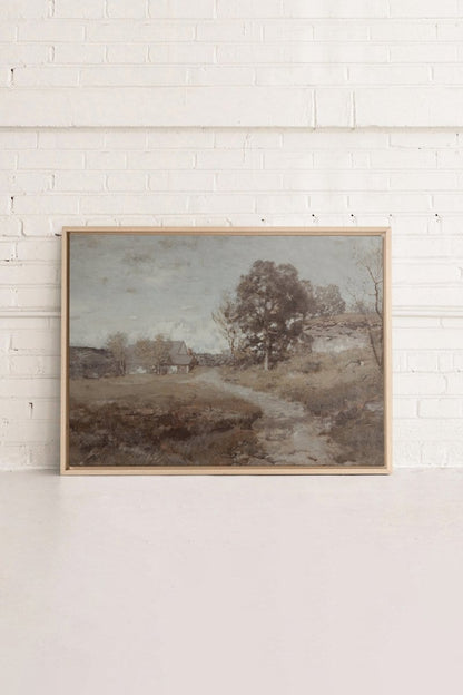 RURAL LANDSCAPE, Oeuvre sur toile étirée