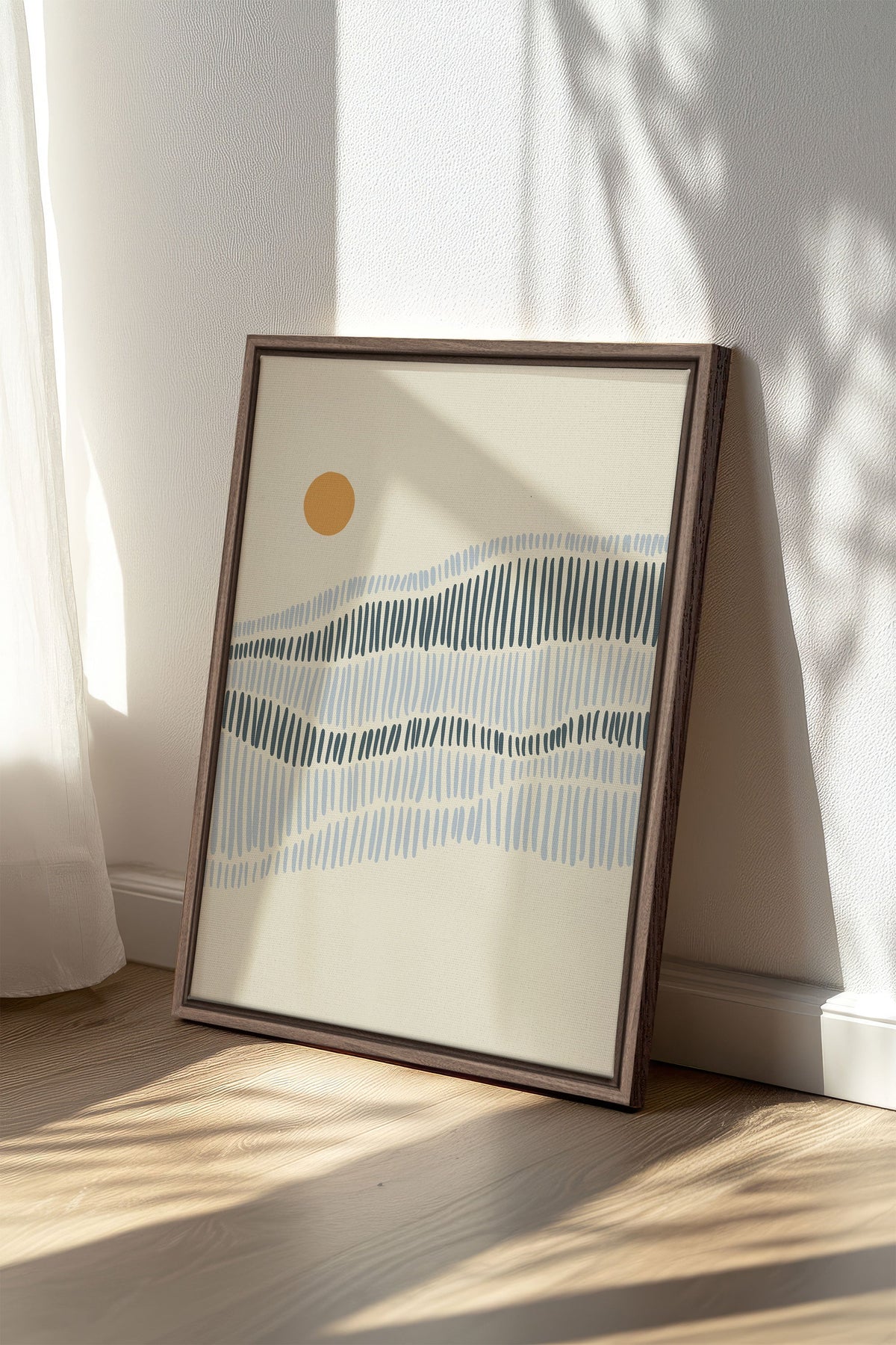 VAGUES, Oeuvre sur toile étirée