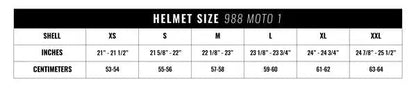VOSS 988 MOTO-1 Matte Black Helmet