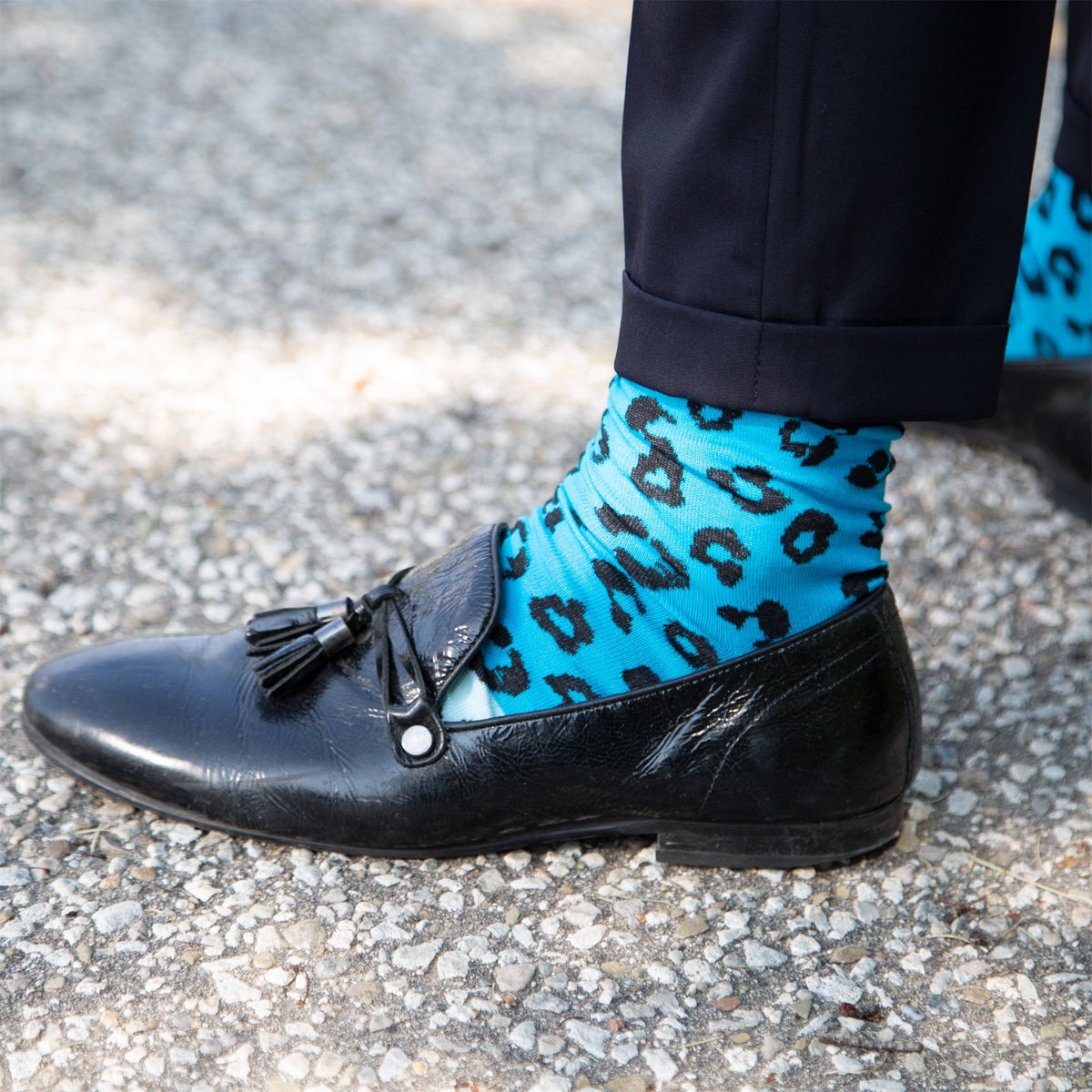 Electric Blue Leopard