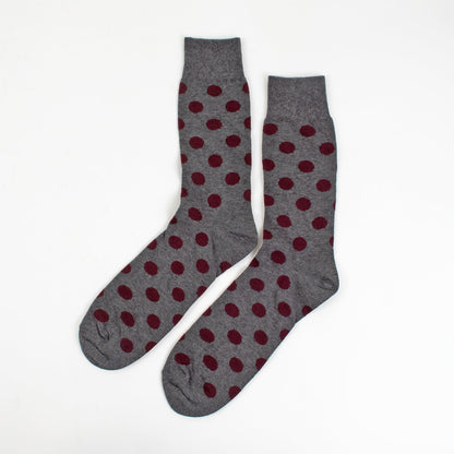 Maroon Polka Dots