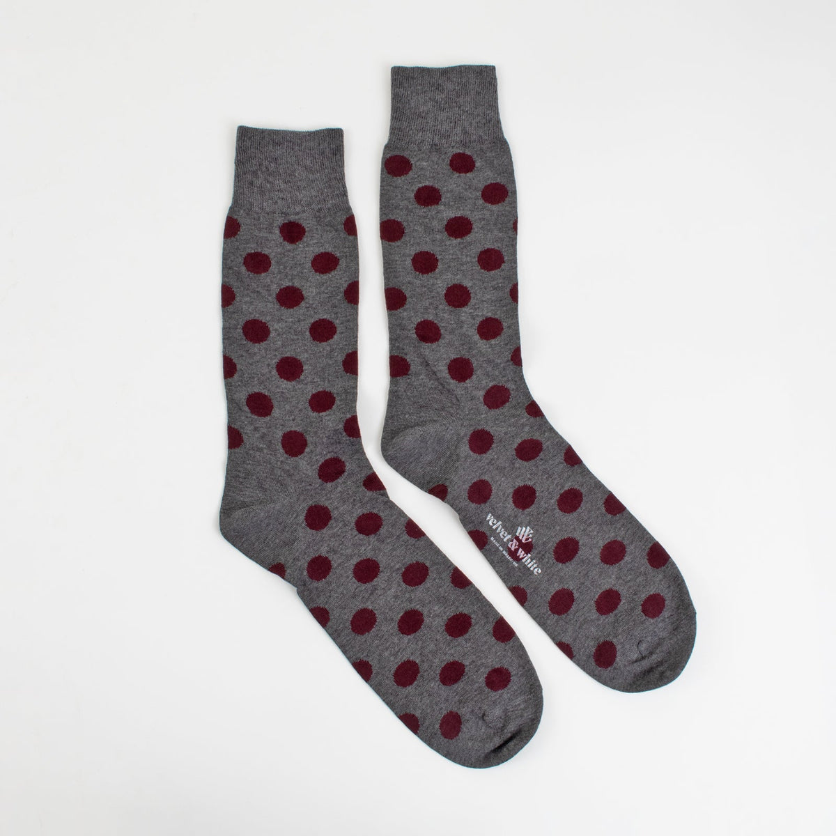 Maroon Polka Dots