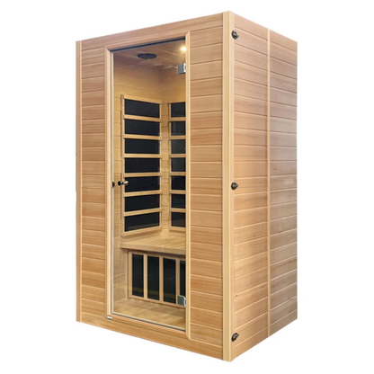 Blisspod | Vienna | Far Infrared Sauna Canadian Hemlock Very Low EMF Sauna, 7 Heaters – 3 Persons