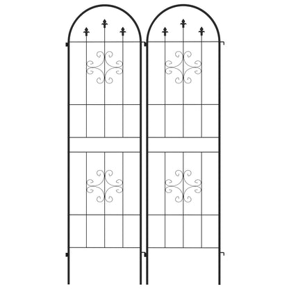 Metal Trellis Set of 2, Garden Trellis for Climbing Plants Support Frames, Arrow Design