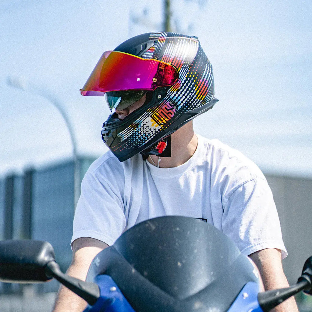 Voss 988 Moto-1 Metal Fractal Helmet