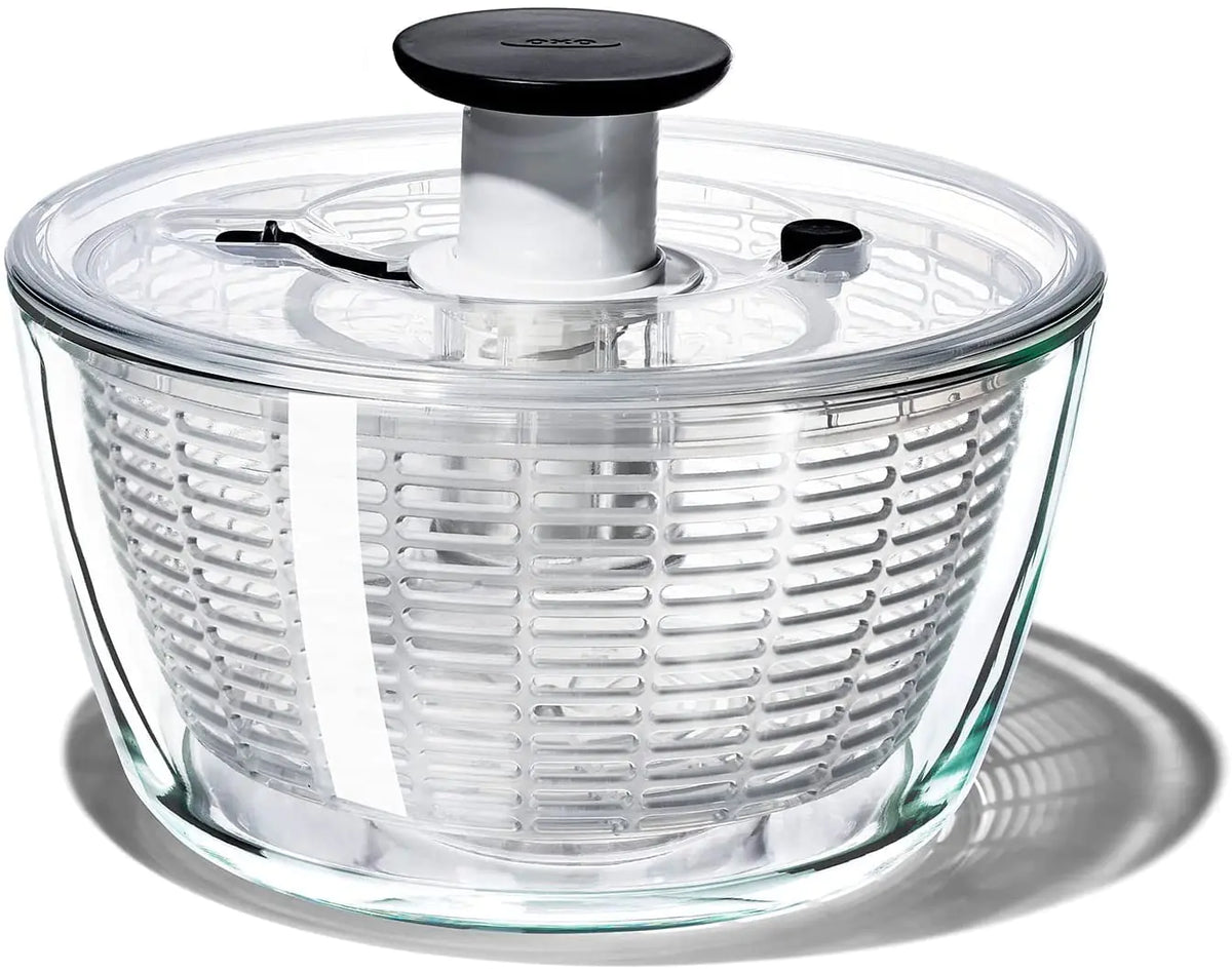 OXO Good Grips Glass Salad Spinner Large/6.22 Quart Clear