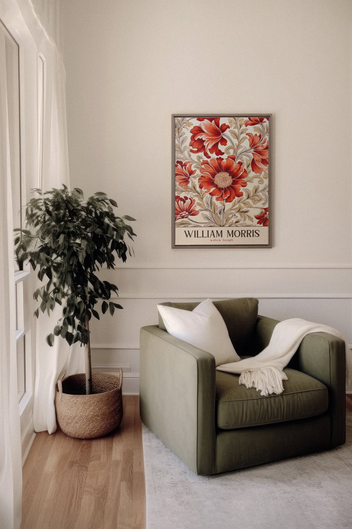 WILLIAM BOUGH, Oeuvre sur toile étirée