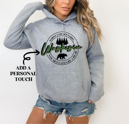 Worst Case Scenario Personalized Lake Hoodie